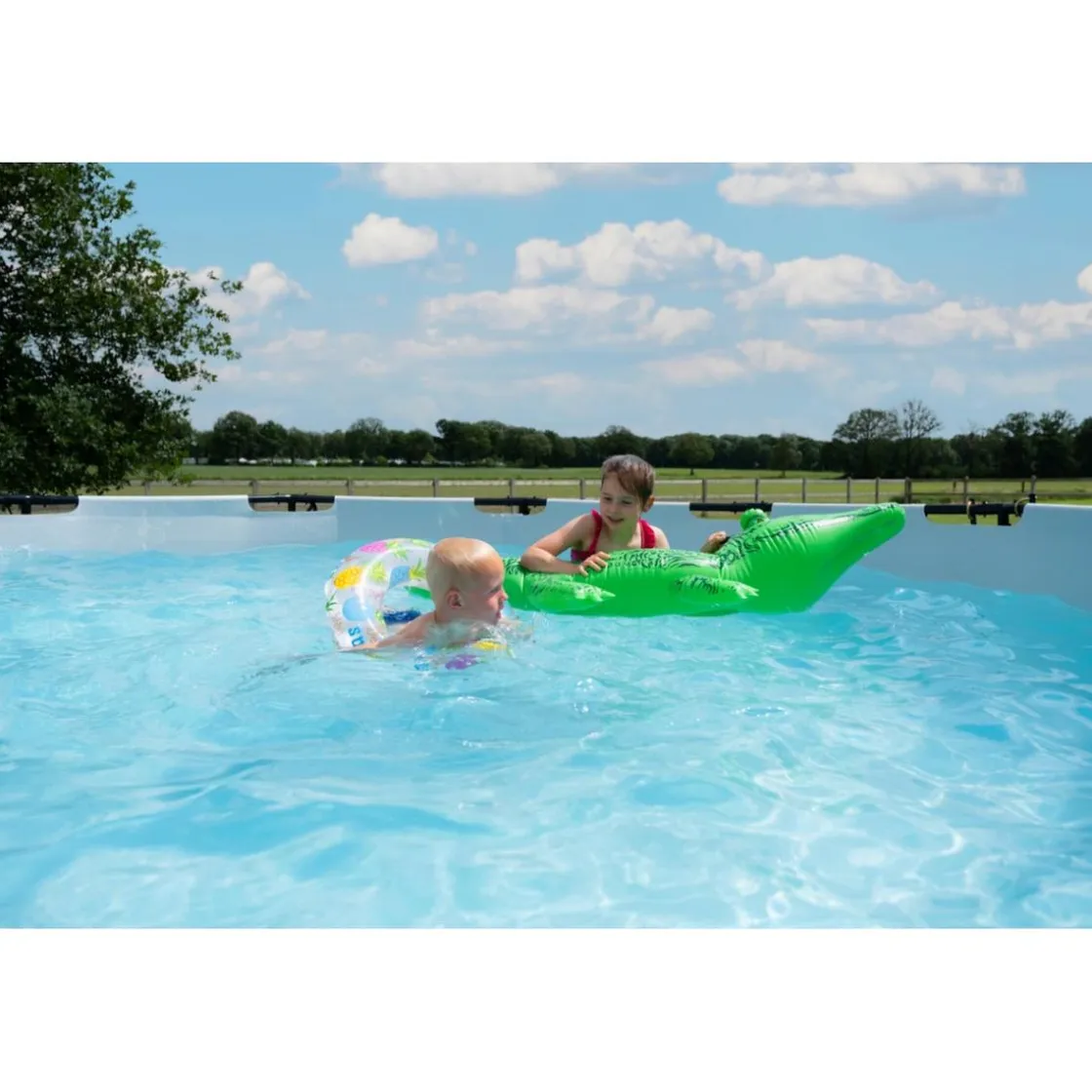 Exit Toys Exit - Piscina Black Leather diámetro 450 x 122 cm con filtro de cartucho* Piscinas|Juguetes De Verano