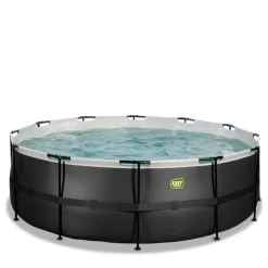 Exit Toys Exit - Piscina Black Leather diámetro 427 x 122 cm con filtro de cartucho