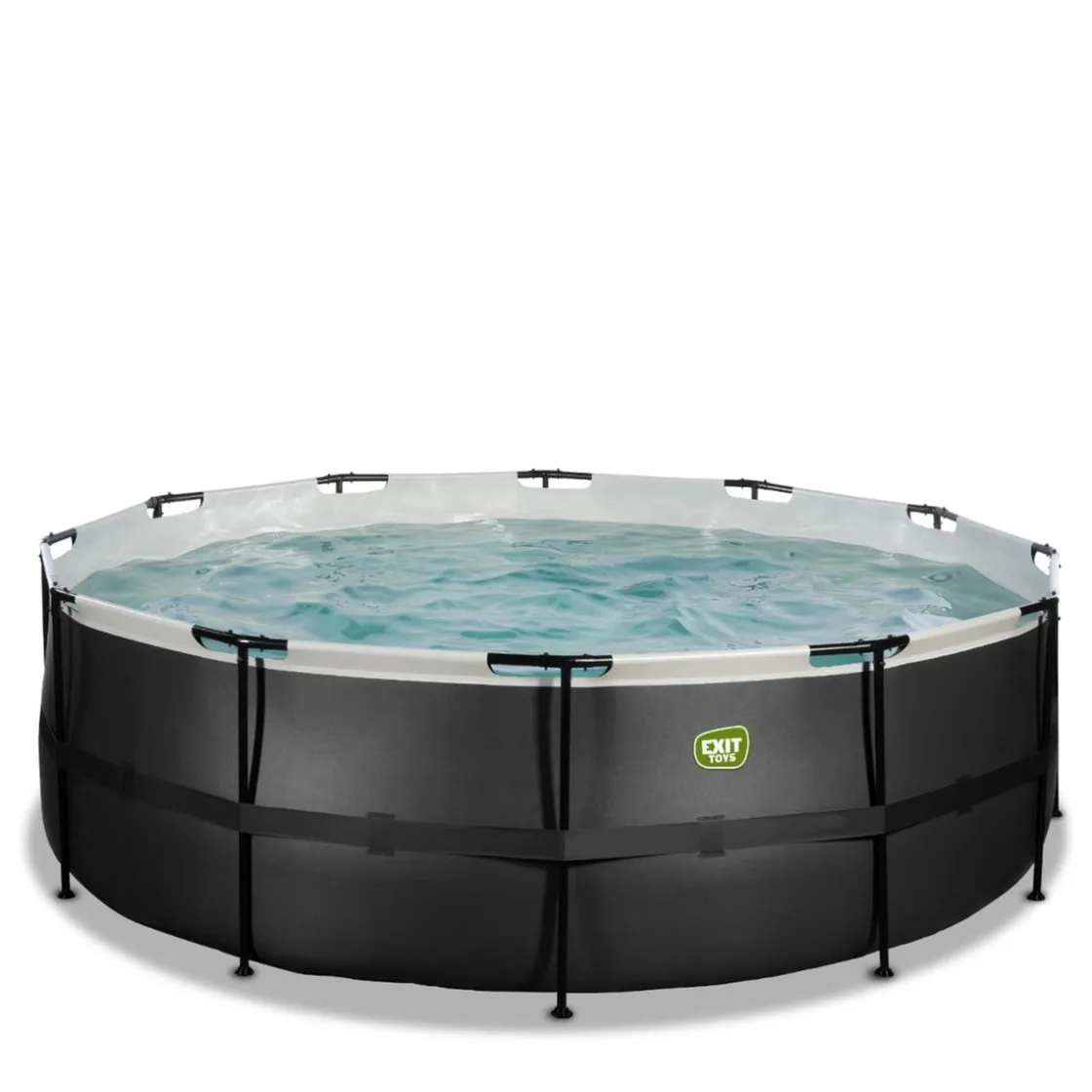 Exit Toys Exit - Piscina Black Leather diámetro 427 x 122 cm con filtro de arena* Piscinas|Juguetes De Verano
