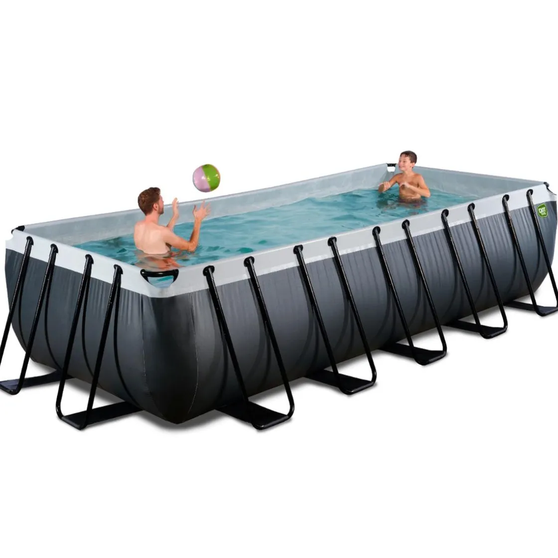Exit Toys Exit - Piscina Black Leather 540 x 250 x 122 cm con filtro de cartucho* Piscinas|Juguetes De Verano