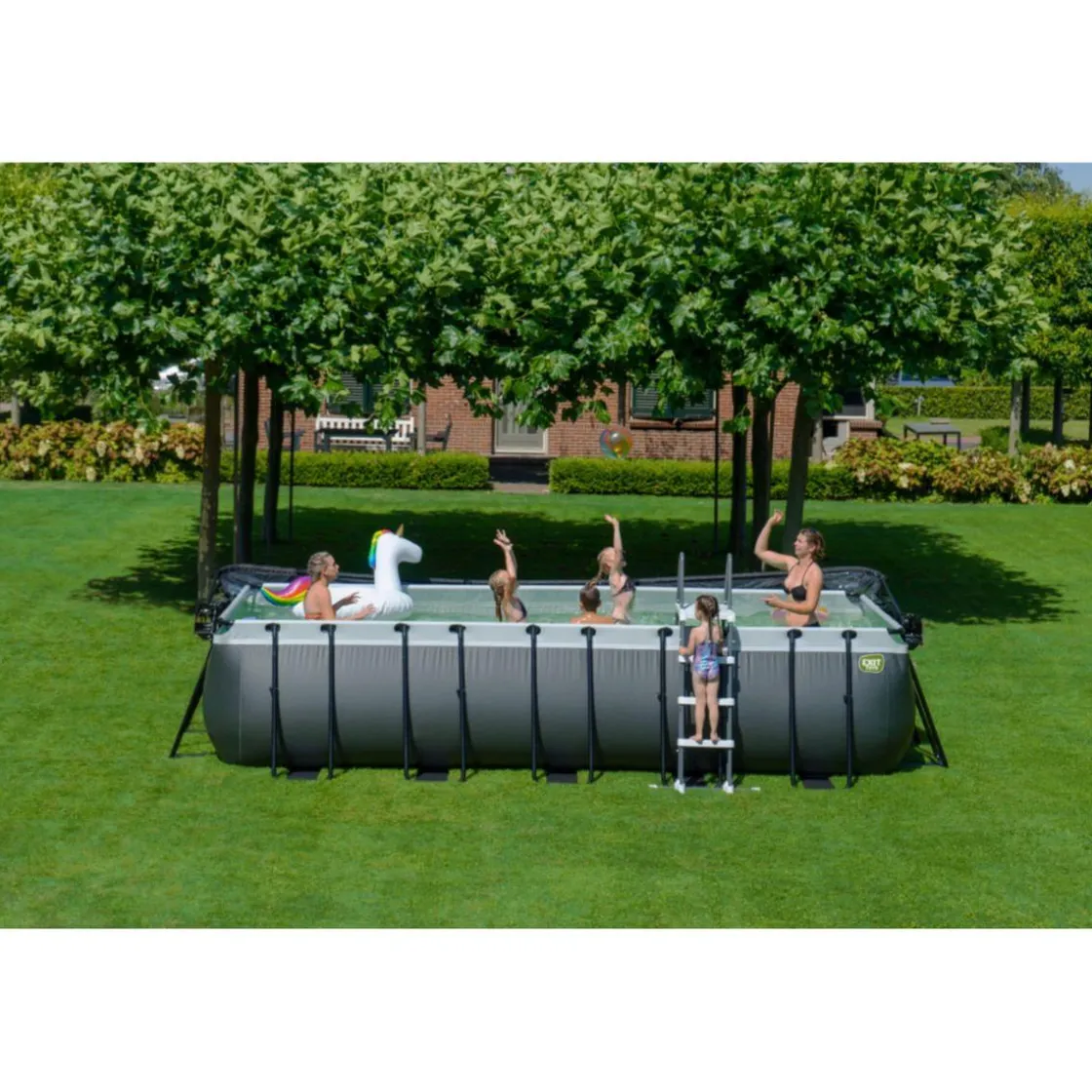 Exit Toys Exit - Piscina Black Leather 540 x 250 x 122 cm con filtro de cartucho* Piscinas|Juguetes De Verano