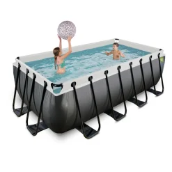 Exit Toys Exit - Piscina Black Leather 400 x 200 x 122 cm con filtro de cartucho* Piscinas|Juguetes De Verano