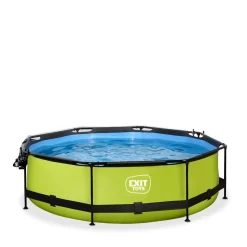 Exit Toys Exit - Piscina Lime verde diámetro 300 x 76 cm con filtro y cúpula transparente* Piscinas|Juguetes De Verano