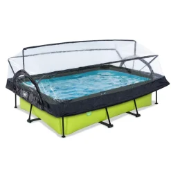 Exit Toys Exit - Piscina Lime verde 300 x 200 x 65 cm con filtro y cúpula transparente* Piscinas|Juguetes De Verano