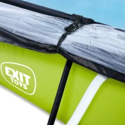 Exit Toys Exit - Piscina Lime verde 220 x 150 x 65 cm con filtro y cúpula transparente
