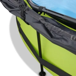 Exit Toys Exit - Piscina Lime verde diámetro 244 x 76 cm con filtro y toldo negro* Piscinas Tubulares|Piscinas