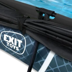 Exit Toys Exit - Piscina Stone efecto piedra gris 300 x 200 x 65 cm con filtro y toldo negro