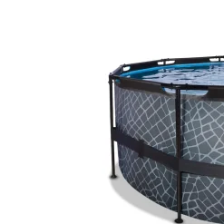 Exit Toys Exit - Piscina Stone gris diámetro 488 x 122 cm con filtro de arena* Piscinas|Juguetes De Verano