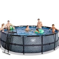 Exit Toys Exit - Piscina Stone gris diámetro 488 x 122 cm con filtro de arena* Piscinas|Juguetes De Verano