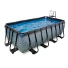 Exit Toys Exit - Piscina Stone gris 400 x 200 x 122 cm con filtro de cartucho