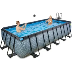 Exit Toys Exit - Piscina Stone gris 540 x 250 x 122 cm con filtro de arena* Piscinas|Juguetes De Verano