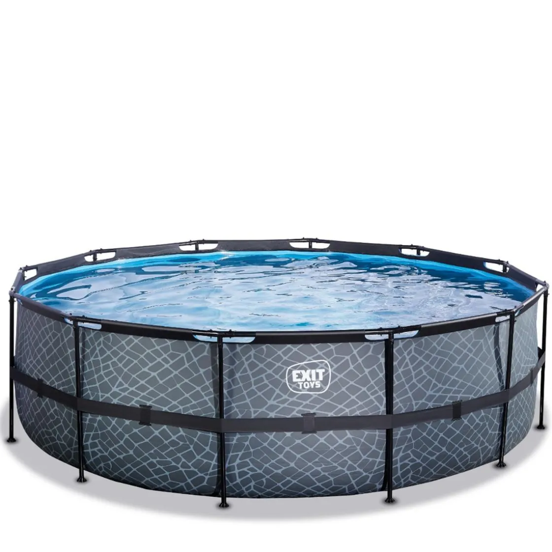 Exit Toys Exit - Piscina Stone gris diámetro 450 x 122 cm con filtro de arena* Piscinas|Juguetes De Verano
