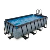 Exit Toys Exit - Piscina Stone gris 400 x 200 x 100 cm con filtro de cartucho