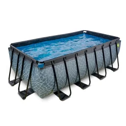 Exit Toys Exit - Piscina Stone gris 400 x 200 x 122 cm con filtro de arena* Piscinas|Juguetes De Verano