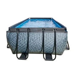 Exit Toys Exit - Piscina Stone gris 400 x 200 x 122 cm con filtro de arena* Piscinas|Juguetes De Verano