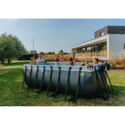 Exit Toys Exit - Piscina Stone gris 400 x 200 x 122 cm con filtro de arena* Piscinas|Juguetes De Verano