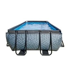 Exit Toys Exit - Piscina Stone gris 540 x 250 x 100 cm con filtro de arena