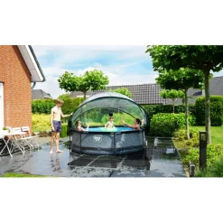 Exit Toys EXIT - Piscina Stone redonda 300 cm con cúpula y bomba de filtro* Piscinas|Juguetes De Verano