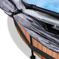 Exit Toys EXIT - Piscina Wood redonda 360 cm con cúpula y bomba de filtro* Piscinas|Juguetes De Verano