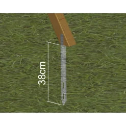 Exit Toys Exit - Set anclajes suelo casitas y columpios (4 unidades)* Casas