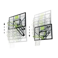 Exit Toys Exit - Tablero de baloncesto Galaxy transparente para pared* Deportes