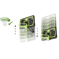 Exit Toys Exit - Tablero de baloncesto Galaxy para pared con aro para mates