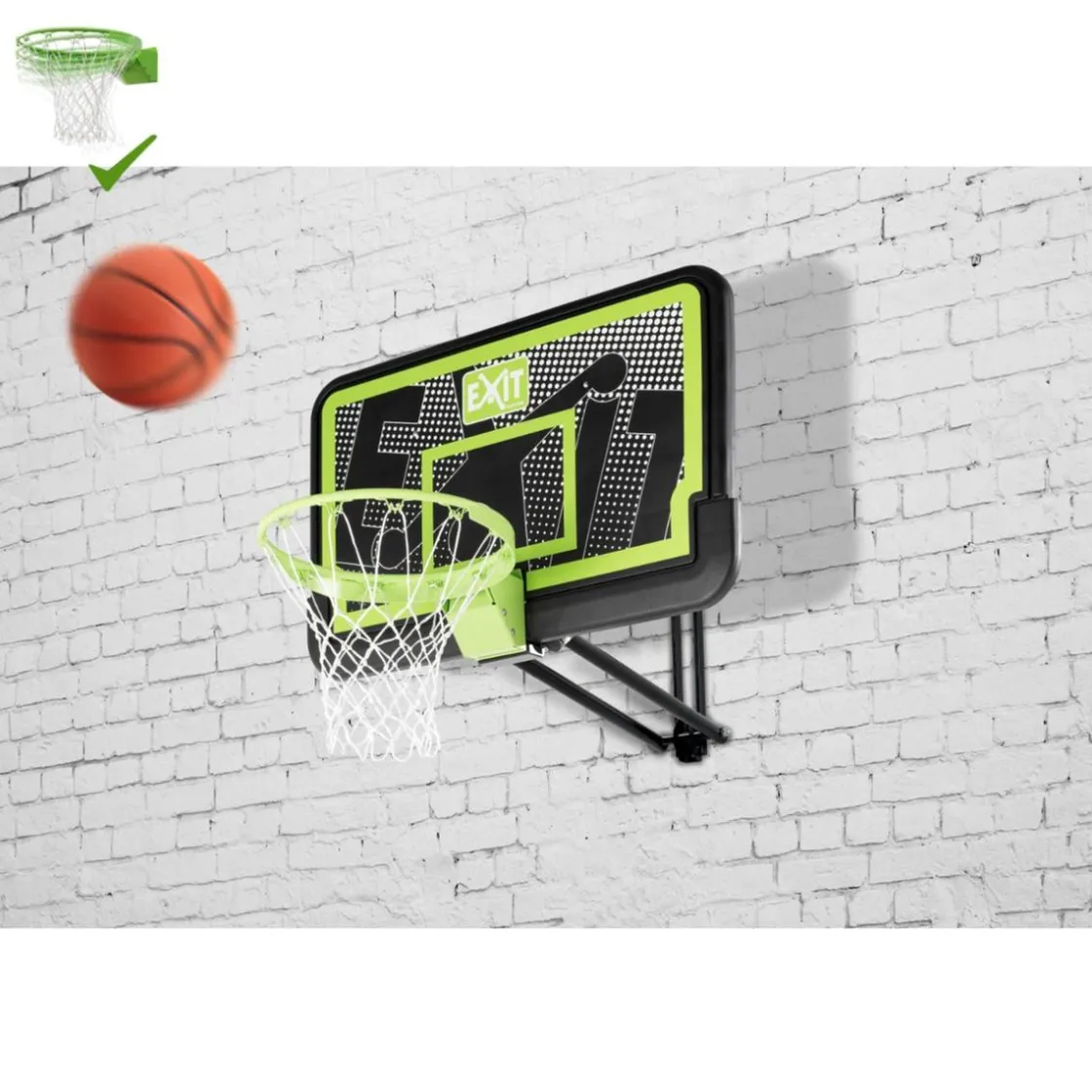 Exit Toys Exit - Tablero de baloncesto Galaxy para pared con aro para mates