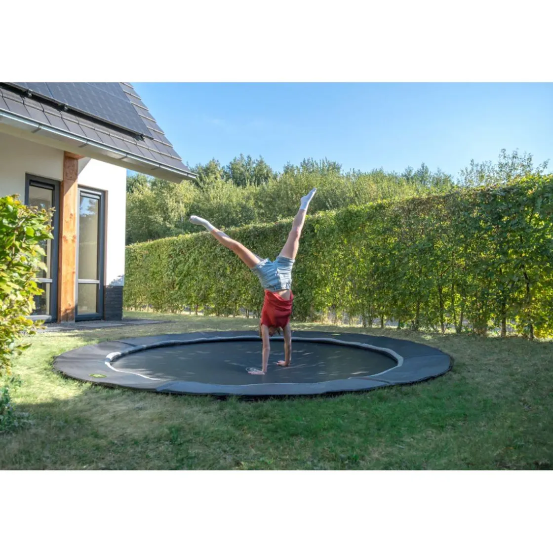 Exit Toys Exit - Trampolín deportivo de suelo Dynamic 366 cm negro