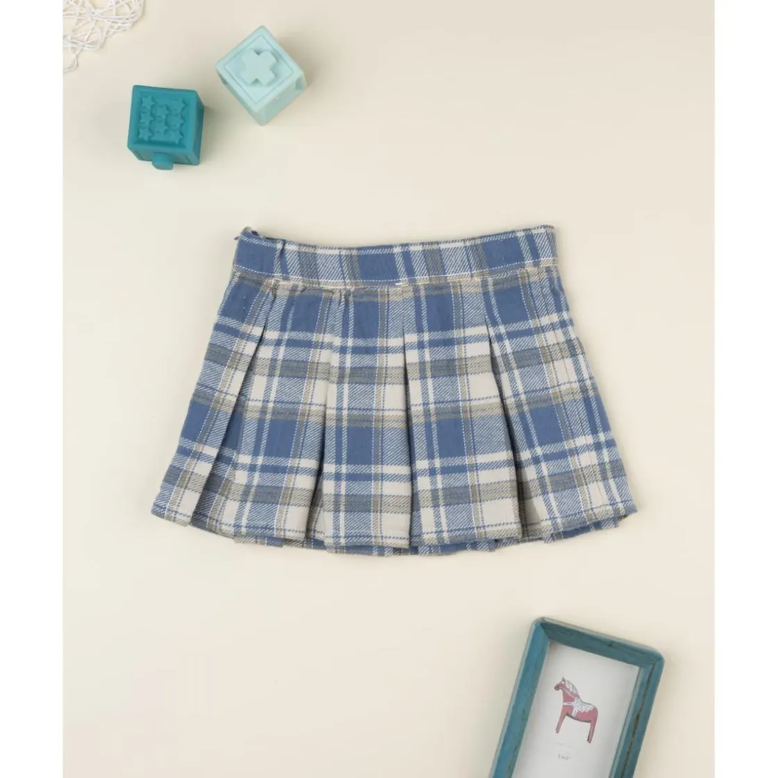 Prenatal Falda plisada tartán azul y beige para niña* Niña·Niña 2-10 Años|Niña 2-10 Años·Leggings Y Faldas