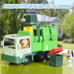 FAMOSA - Bluey - Camión de juguete educativo sobre reciclaje con figura de perrito y accesorios ㅤ* Coleccionables Y Mini Mundos