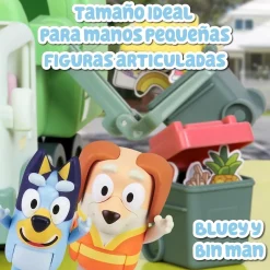 FAMOSA - Bluey - Camión de juguete educativo sobre reciclaje con figura de perrito y accesorios ㅤ* Coleccionables Y Mini Mundos
