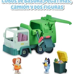 FAMOSA - Bluey - Camión de juguete educativo sobre reciclaje con figura de perrito y accesorios ㅤ* Coleccionables Y Mini Mundos