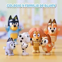 FAMOSA - Bluey - Pack Figuras Familia y Compañeros de Colección Serie Dibujos Infantil ㅤ* Coleccionables Y Mini Mundos