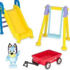 FAMOSA - Bluey - Set de Juguete Parque Mini Playset con Figura articulada de Perrito, Serie de Dibujos Animados ㅤ
