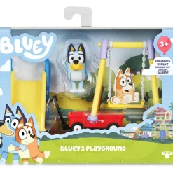 FAMOSA - Bluey - Set de Juguete Parque Mini Playset con Figura articulada de Perrito, Serie de Dibujos Animados ㅤ