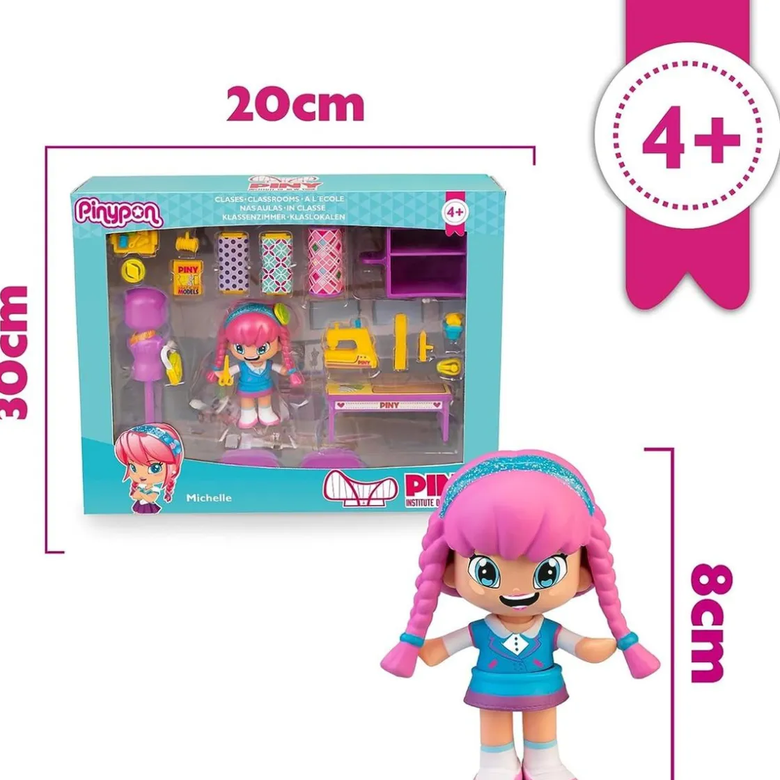 PINYPON Famosa - Piny - Clases de moda en el Instituto de Nueva York ㅤ* Coleccionables Y Mini Mundos