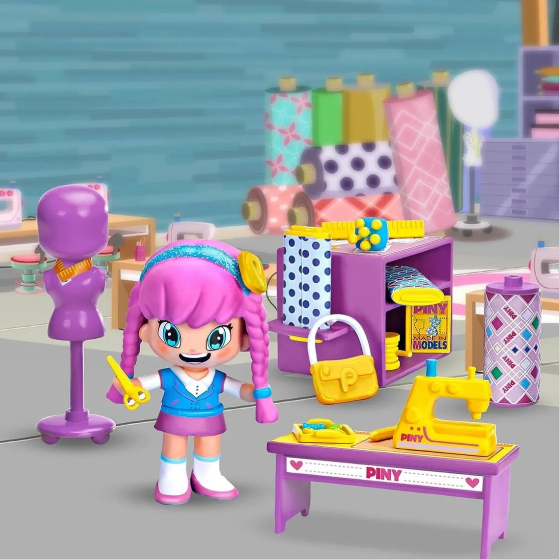 PINYPON Famosa - Piny - Clases de moda en el Instituto de Nueva York ㅤ* Coleccionables Y Mini Mundos