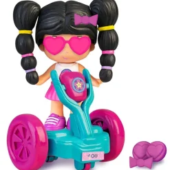 PINYPON Famosa - Set de Juguete: Mini Figura Pop&Swap con Vehículo y Accesorios Flúor* Coleccionables Y Mini Mundos