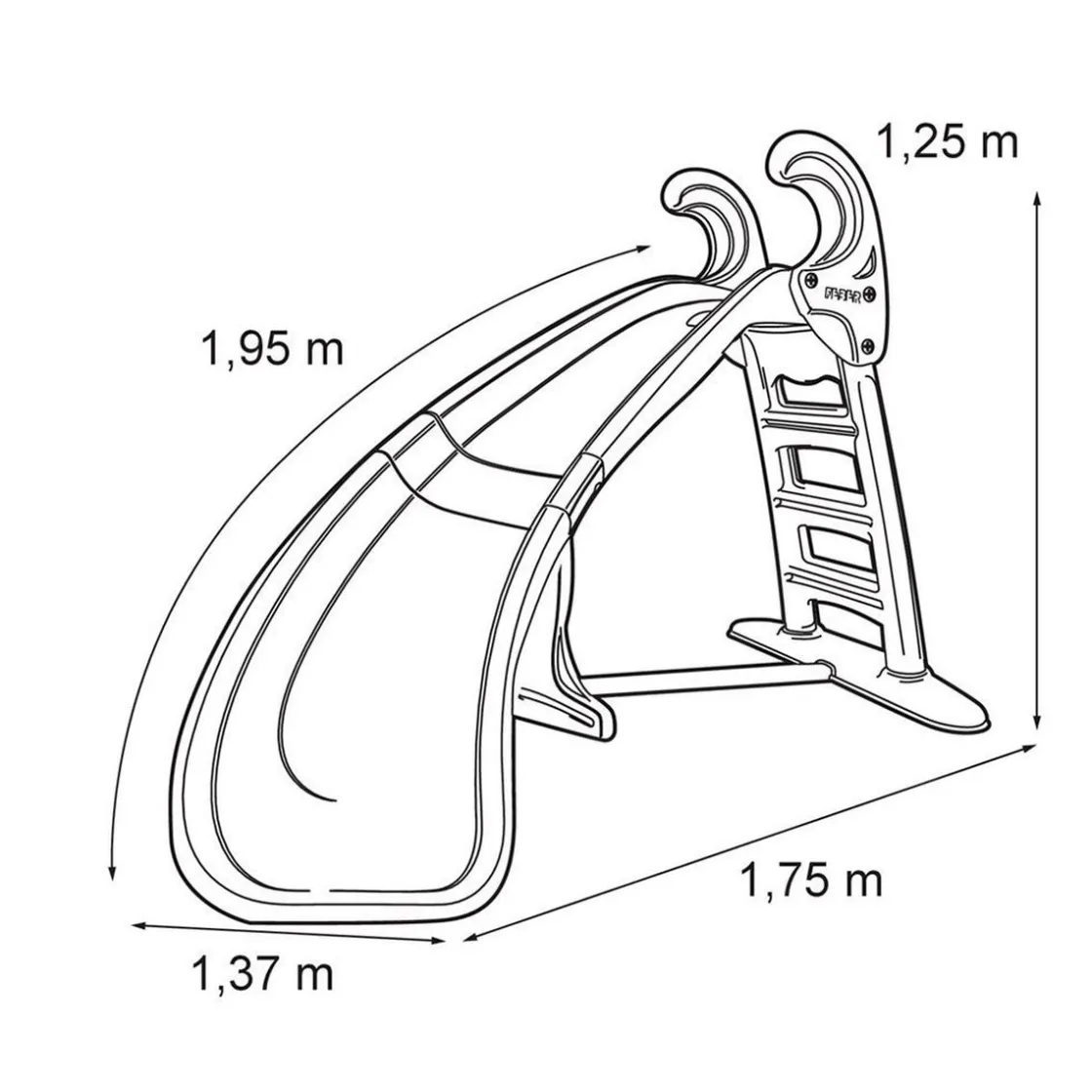 FEBER - Tobogán Slide Curve* Toboganes
