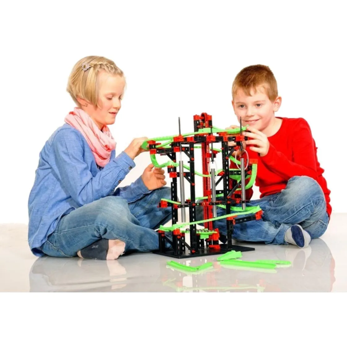 TOYS R US CE Fischer Technik - Set de construcción para canicas Dynamic M* Steam|Juguetes De Construcción