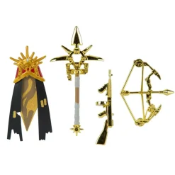 FORTNITE - Figura articulada Oro Grado maestre 10cm con accesorios ㅤ