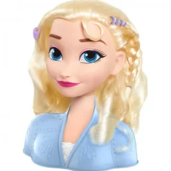 PRINCESAS DISNEY Frozen - Cabeza para peinados Elsa* Muñecas