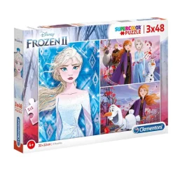CLEMENTONI Frozen - Puzzle 3 en 1 Frozen 2* Juegos Y Puzzles