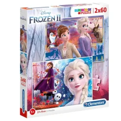 CLEMENTONI Frozen - Puzzle 2x60 piezas Frozen 2