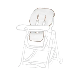 GIORDANI Funda silla alta rizo borde gris 50x90