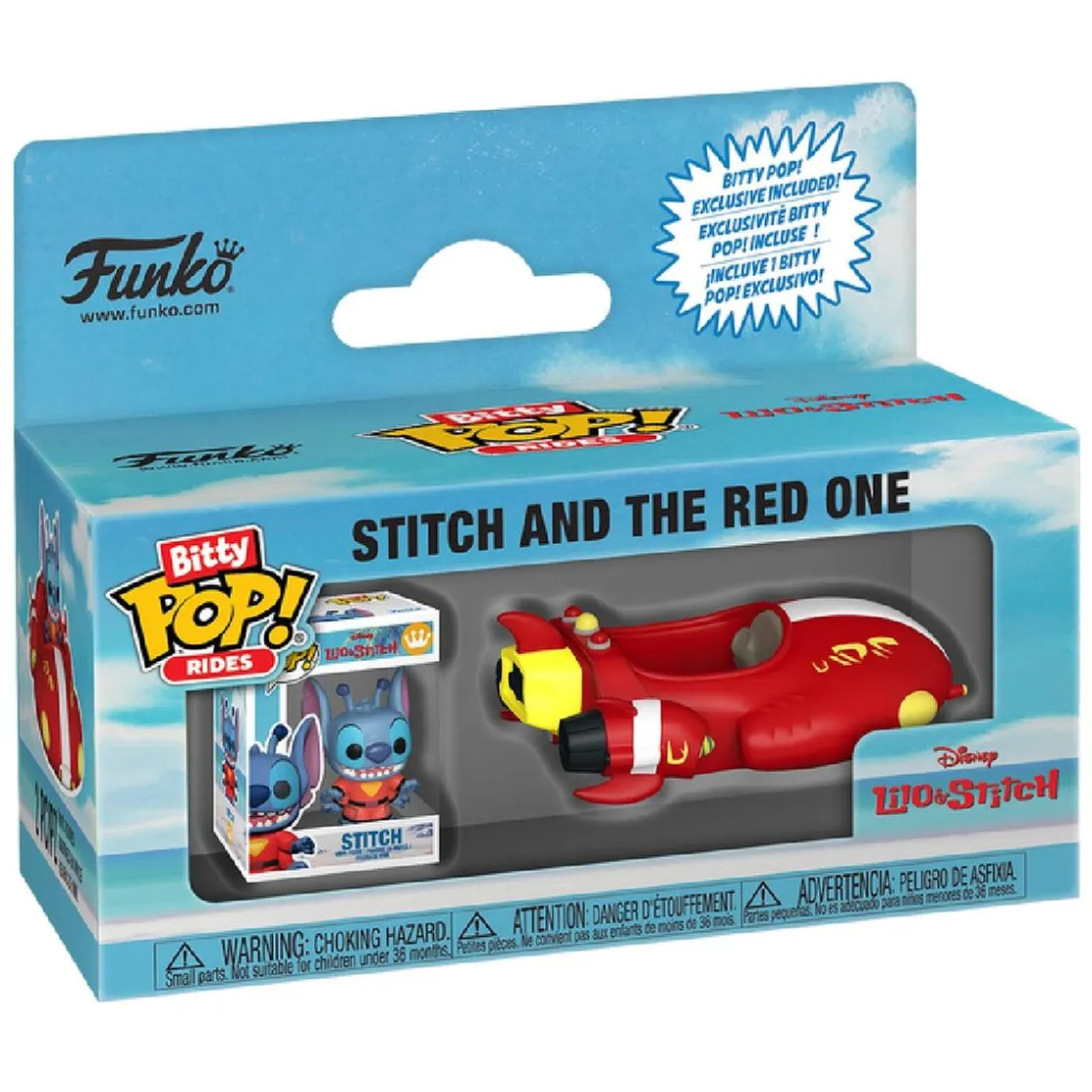 FUNKO UK LIMITED Funko Bitty Pop! Rides - Lilo & Stitch - Stitch y The Red One* Friki Zone