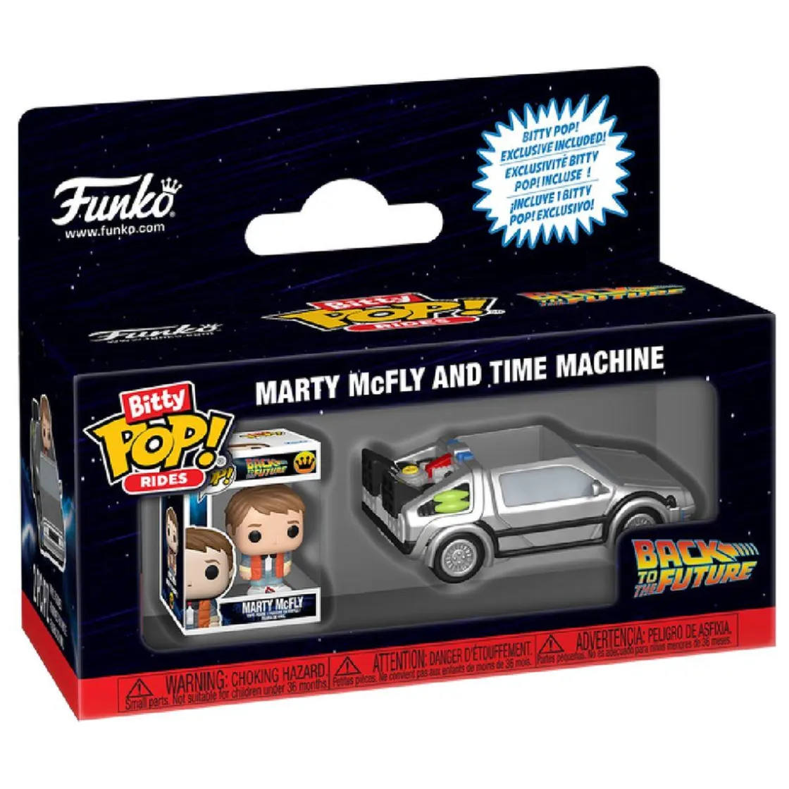 FUNKO UK LIMITED Funko Bitty Pop! Rides - Regreso al futuro - Marty McFly y la máquina del tiempo* Friki Zone