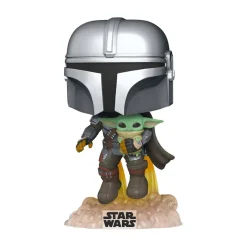 FUNKO UK LIMITED Funko Pop! - Star Wars - El Mandaloriano y Baby Yoda volando