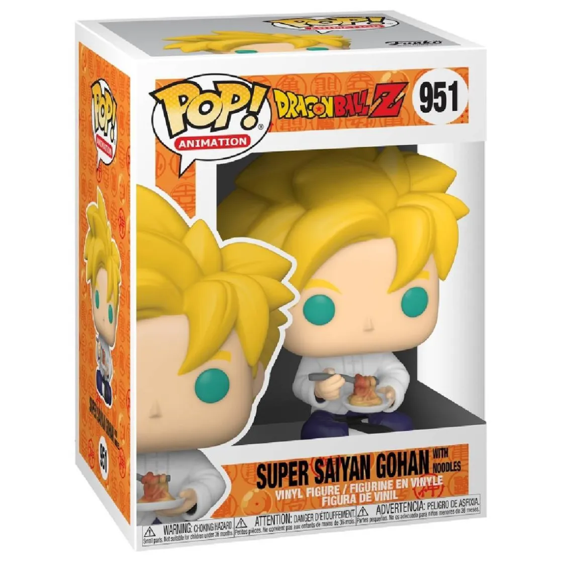 FUNKO UK LIMITED Funko Pop! Animation - Dragon Ball Z - Super Saiyan Gohan con noodles