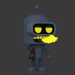 FUNKO UK LIMITED Funko Pop! Animation - Futurama - Bender con variante Chase Glow in the Dark